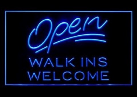 Open Walk Ins LED Neon Sign